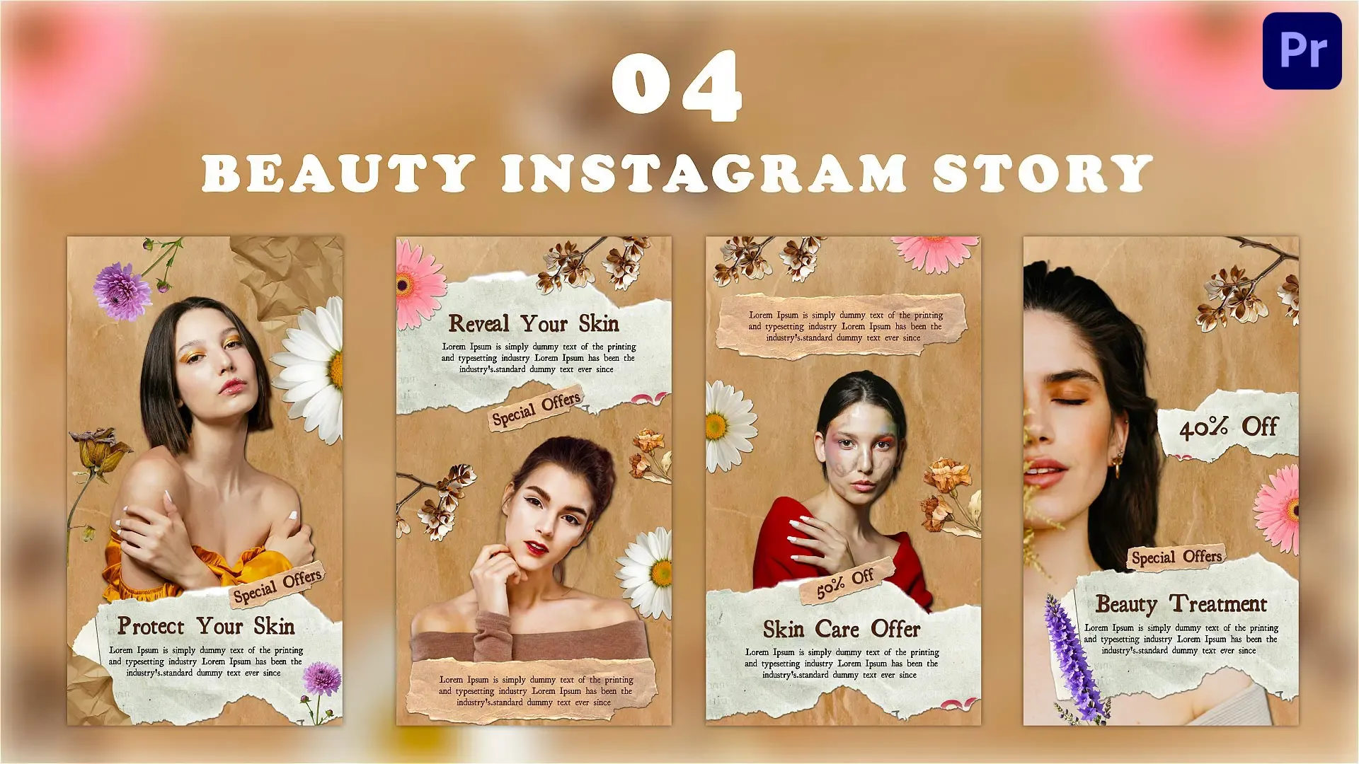 Beauty Parlour Menu Instagram Story Template